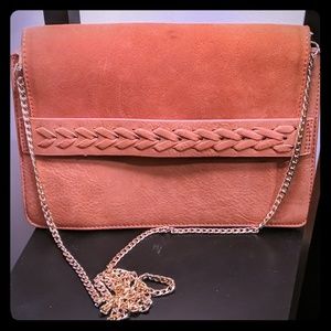 Stylish clutch/purse with gold chain
